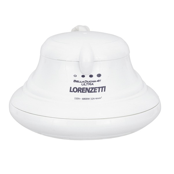 Chuveiro Elétrico Multitemperatura 220V 6800w Branco Redondo Bella Ducha Lorenzetti